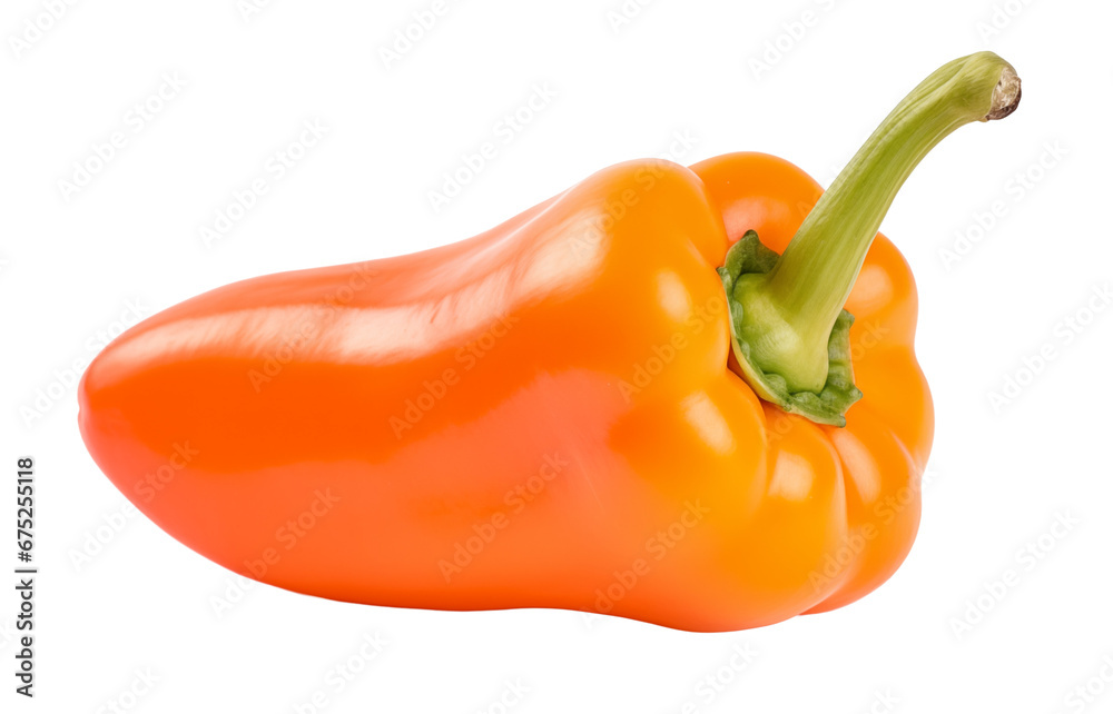 A close up of a yellow pepper - isolated on transparent background A close up of a yellow pepper - isolated on transparent background