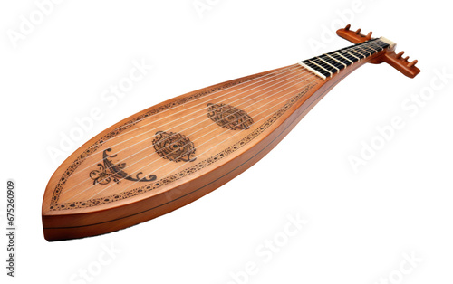 Zither Stringed Musical Instrument on Transparent PNG