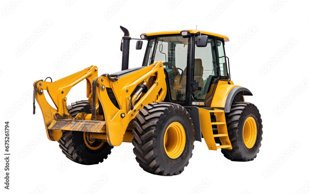 Skid Steer Equipment in Construction on Transparent PNG