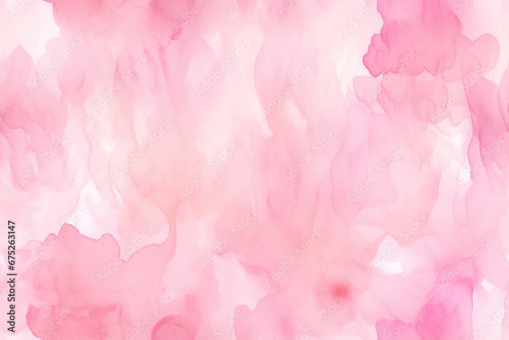 Pink watercolor seamless pattern for background. Pink abstract grunge texture. Generative AI