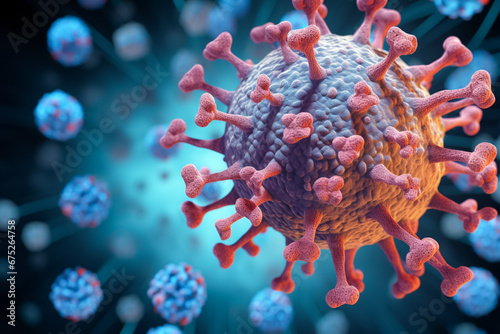 Coronavirus 2019-nCov novel coronavirus concept resposible for asian flu outbreak and coronaviruses influenza as dangerous flu strain cases as a pandemic.
 photo