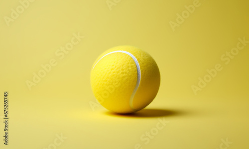 Pelota de tenis o pádel amarilla.