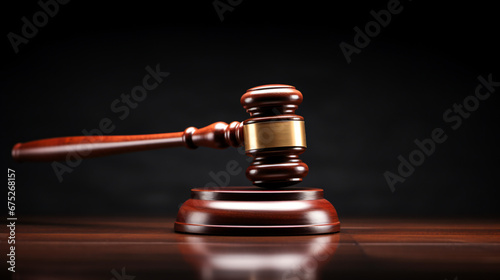 Gavel isolated on transparent or white background