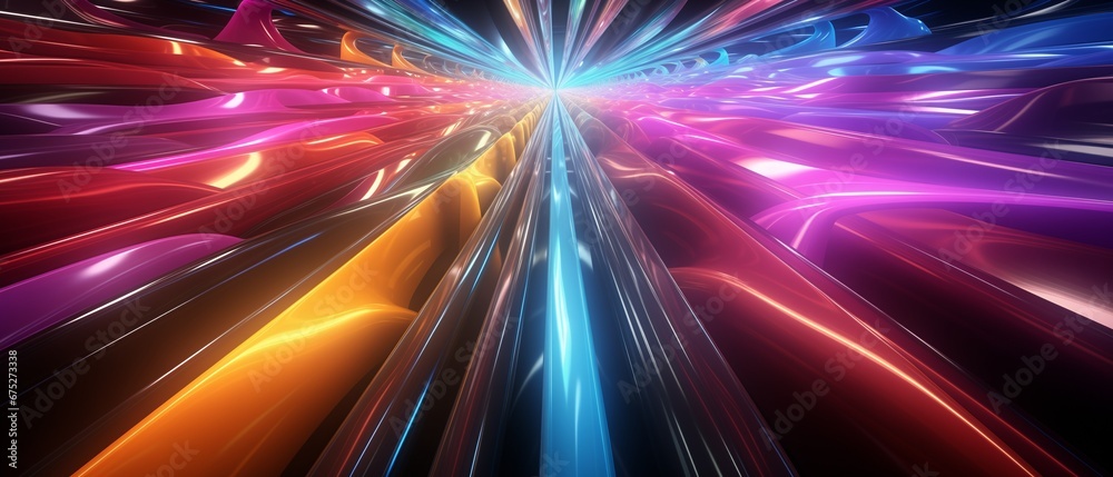 21:9 teleportation, space way, star road, neon wallpaper background screen, surface of another planet, lines, waves, stripes, clean background, space, future, alien, unreal, speeds, multicolored, cosm