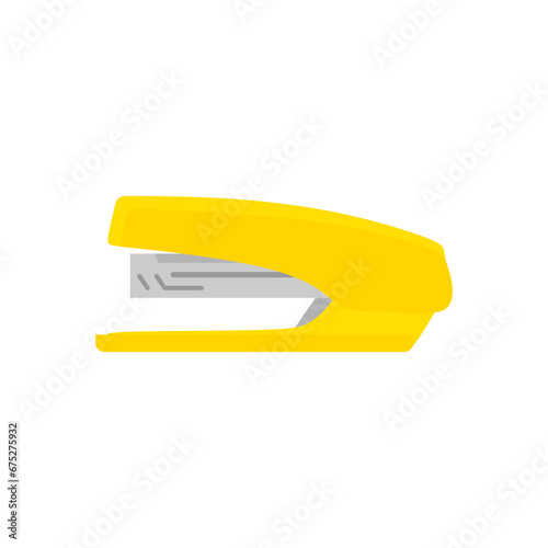 stapler flat design vector illustration isolated on white background. Stationery icon for web and applications.