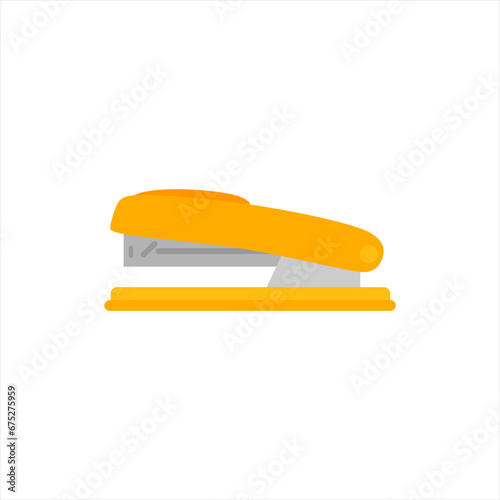 stapler flat design vector illustration isolated on white background. Stationery icon for web and applications.