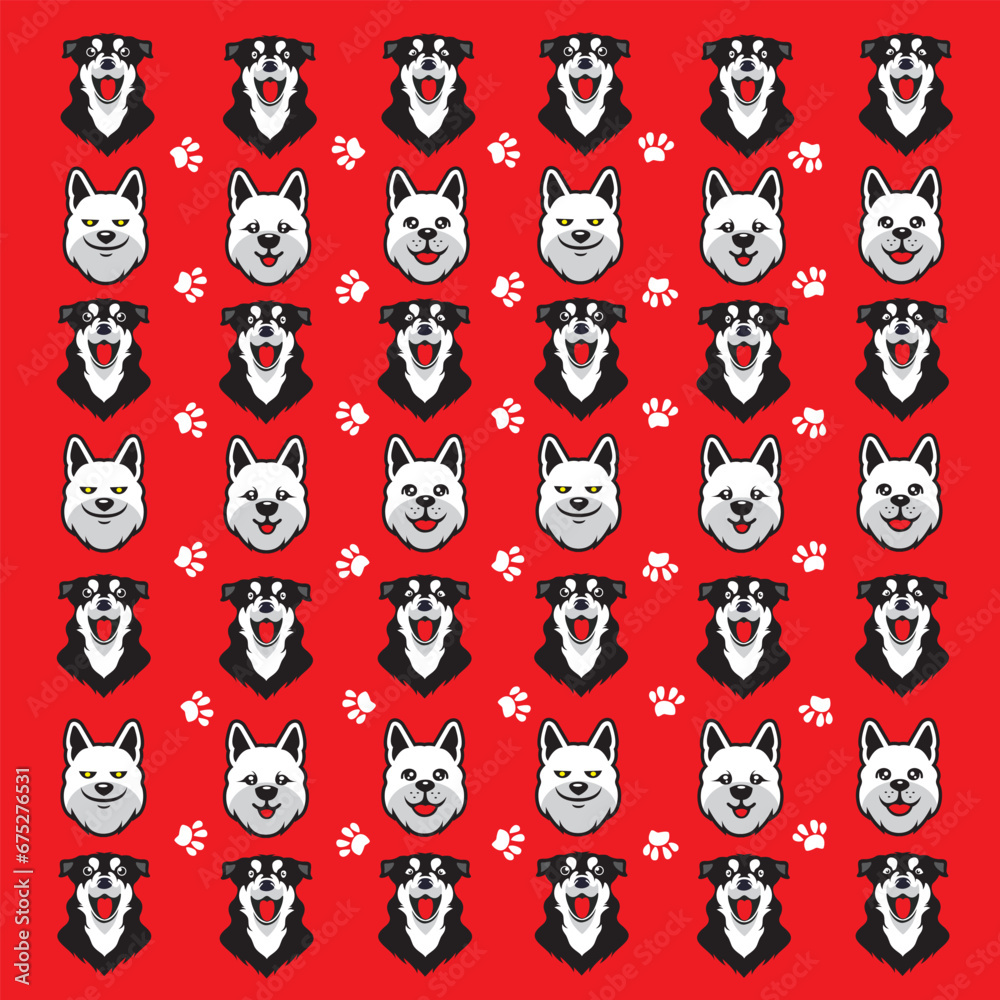 pattern dogs design vector
pattern dogs design vector