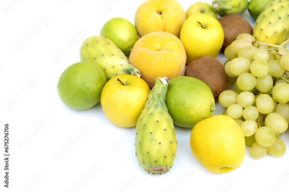 Autunm fruits isolated on white background, healthy food, vegetarian diet. Autunm fruits isolated on white background, healthy food, vegetarian diet.