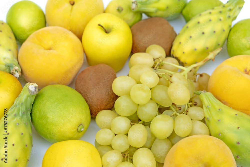 Autunm fruits isolated on white background, healthy food, vegetarian diet. Autunm fruits isolated on white background, healthy food, vegetarian diet.