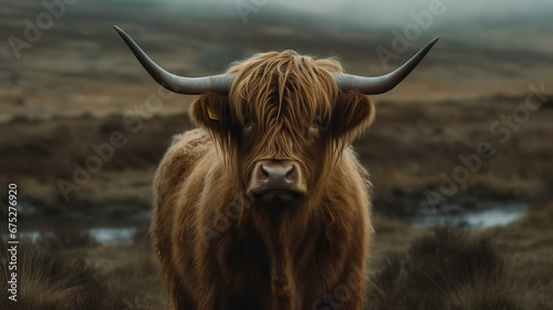 Majestic in the Wild: A Highland Cow in its Natural Habitat