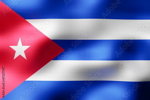 Cuba - textile flag - 3d illustration Free Download Cuba - textile flag - 3d illustration - GFXLoad