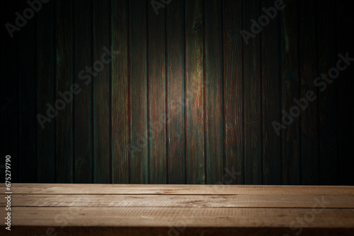 Empty wooden background for your display space. © Egor