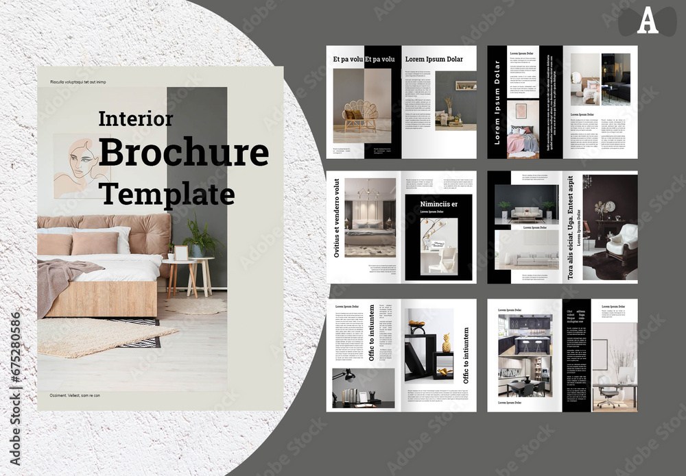 Interior Brochure Template Stock Template | Adobe Stock