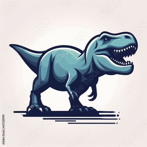 tyrannosaurus dinosaur vector illustration