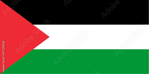Flag of the Palestinian National Authority, black white green red Free Download Flag of the Palestinian National Authority, black white green red - GFXLoad