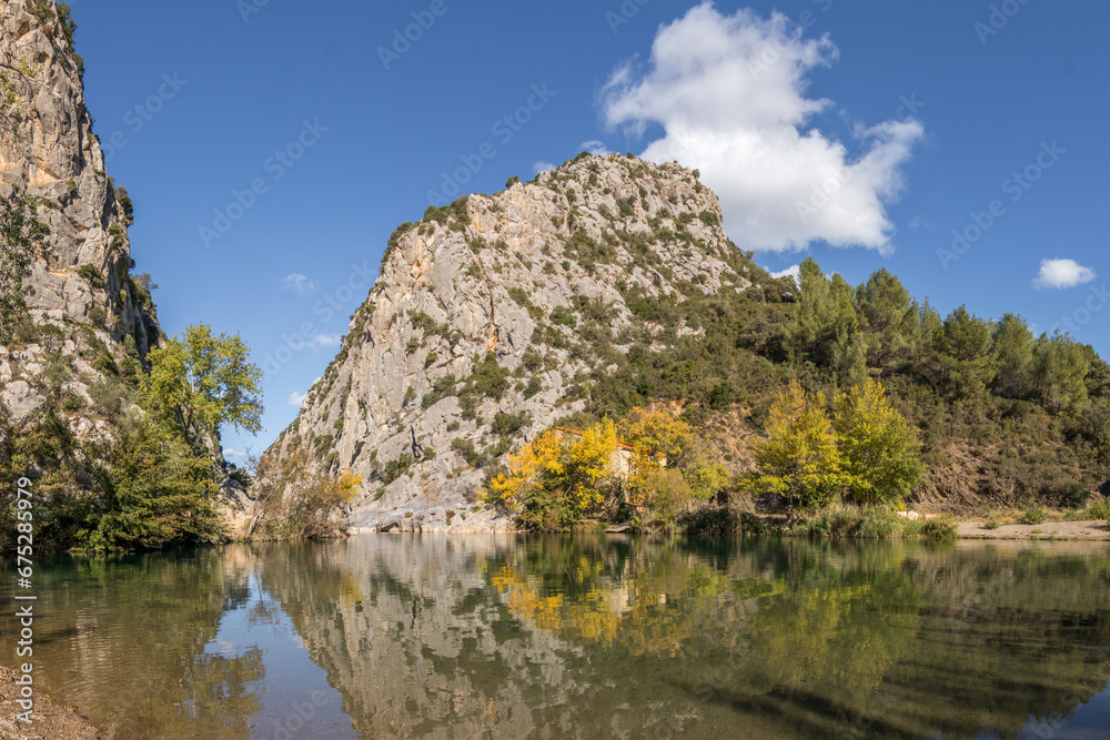 Les gorges du Gouleyrous à Tautavel dans les Pyrénées Orientales (France)	