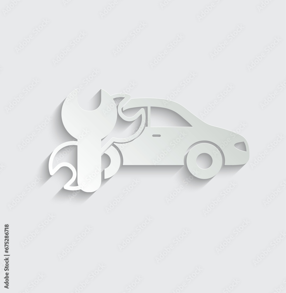 car service icon car icon with repair Icon vector car service icon car icon with repair Icon vector
