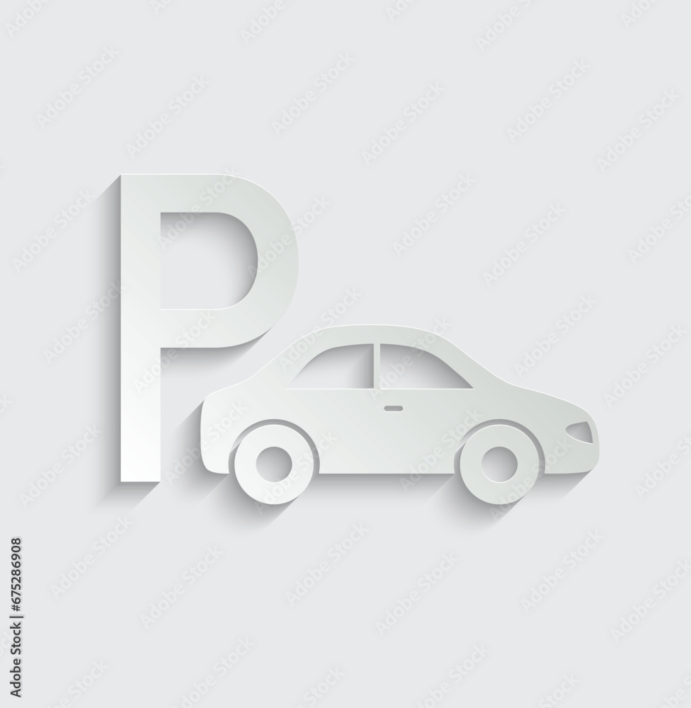 car parking icon. Icon 24 Hour black vector parking sign car parking icon. Icon 24 Hour black vector parking sign