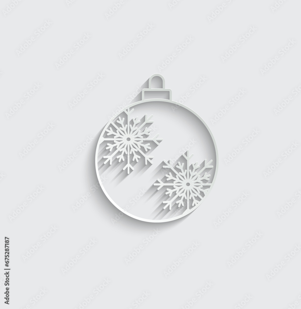christmas ball icon vector happy new year christmas ball icon vector happy new year