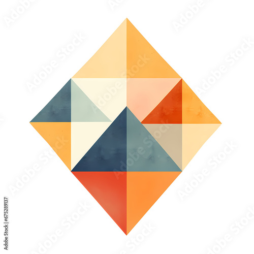 simple geometric arrange shapes