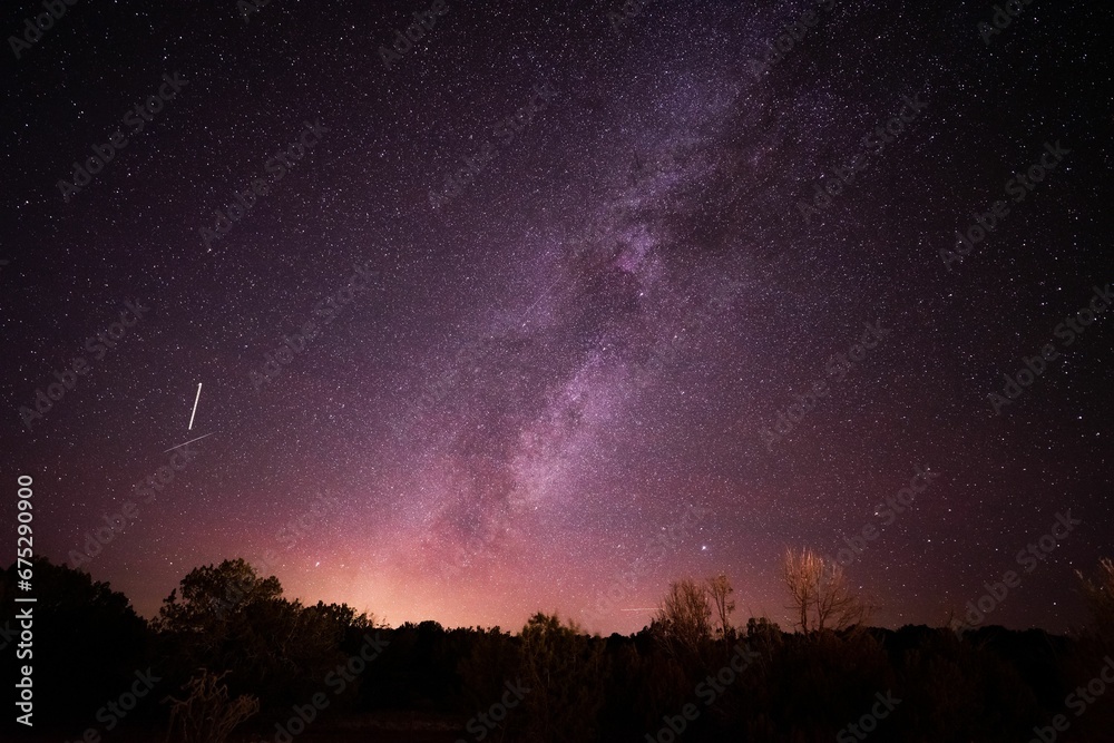 Stunning view of Milky way near Amarillo, Texas