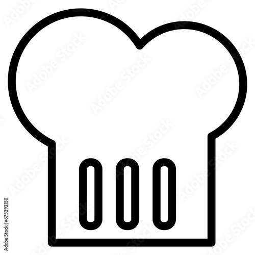 chef hat line