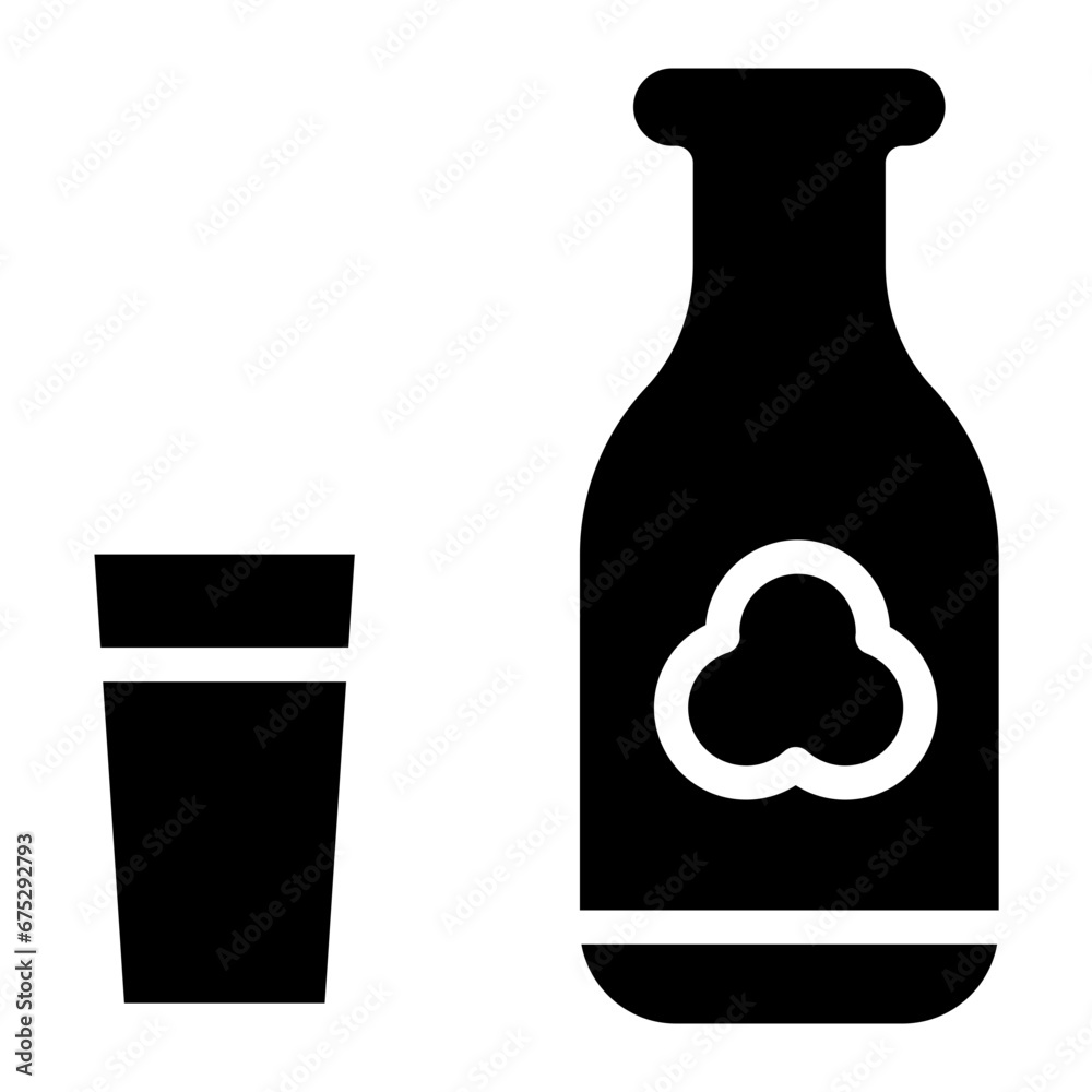 milk bottle glyph