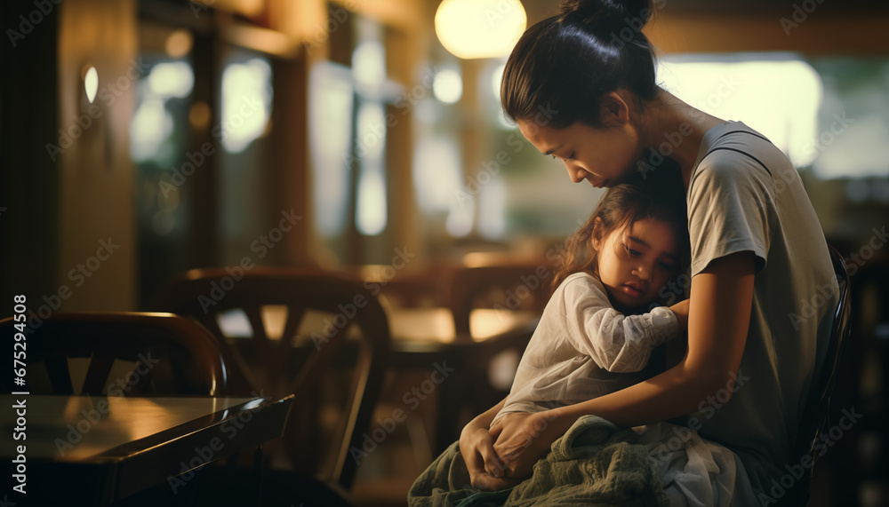 Tender Moment Between Mother and Child Tender Moment Between Mother and Child