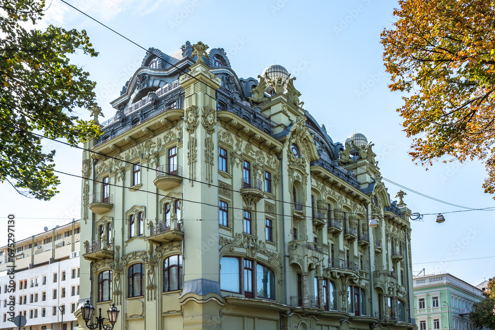 Art Nouveau. The building of the former hotel 