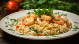 Italian risotto with shrimp and crab