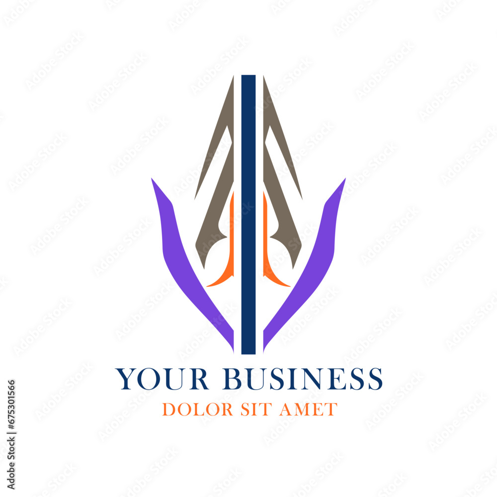 abstract rune symbol tribal logo template for business abstract rune symbol tribal logo template for business