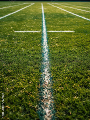 Autumn Serenity: An Empty Football Field in Fall