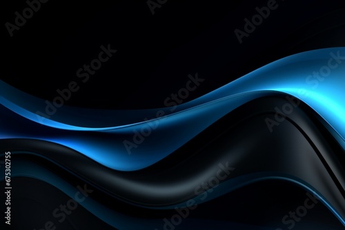 blue white black wave abstract background 