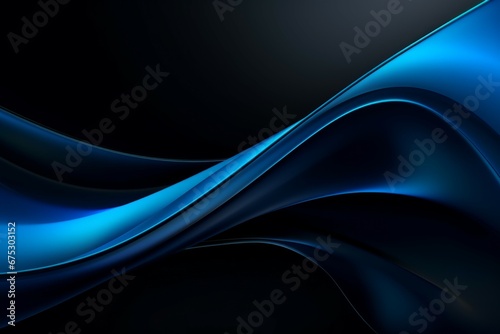 blue white black wave abstract background 