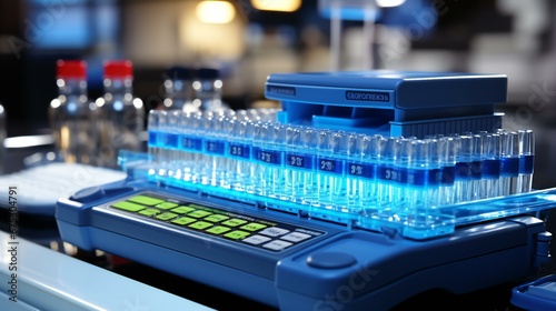 Advanced Automated Laboratory Equipment Conducting Biochemical Analysis in a Modern Research Facility