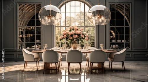 Luxury dining room.