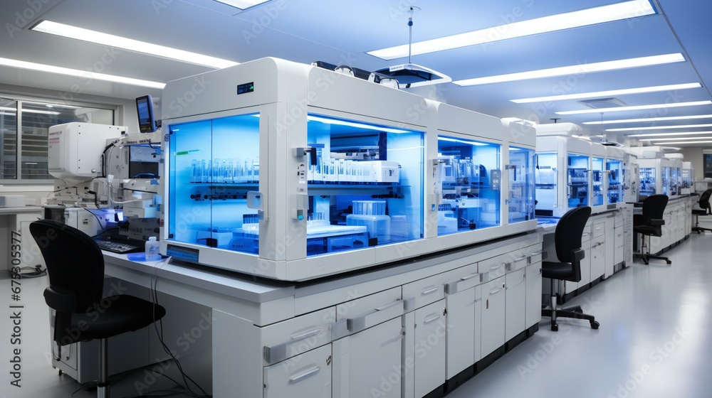 State-of-the-Art Laboratory with Advanced Scientific Equipment for Medical and Biotech Research