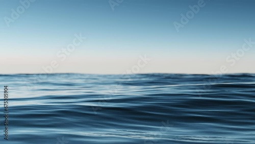 Wallpaper Mural Wave sea beach and blue sky abstract background. Nature and summer concept. 3d render. Torontodigital.ca