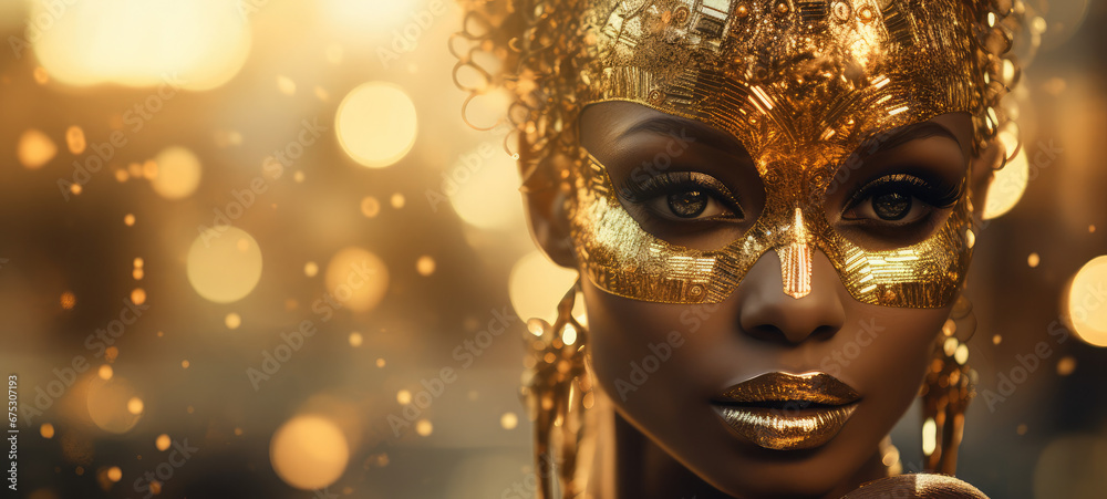 Golden Mask Beauty Shot, generative ai, ai, generative