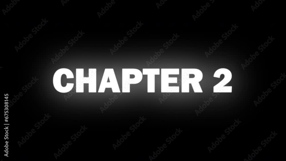 Chapter 2 text effect like a Traditional slot machine - Rolling Text Animation on black background Chapter 2 text effect like a Traditional slot machine - Rolling Text Animation on black background