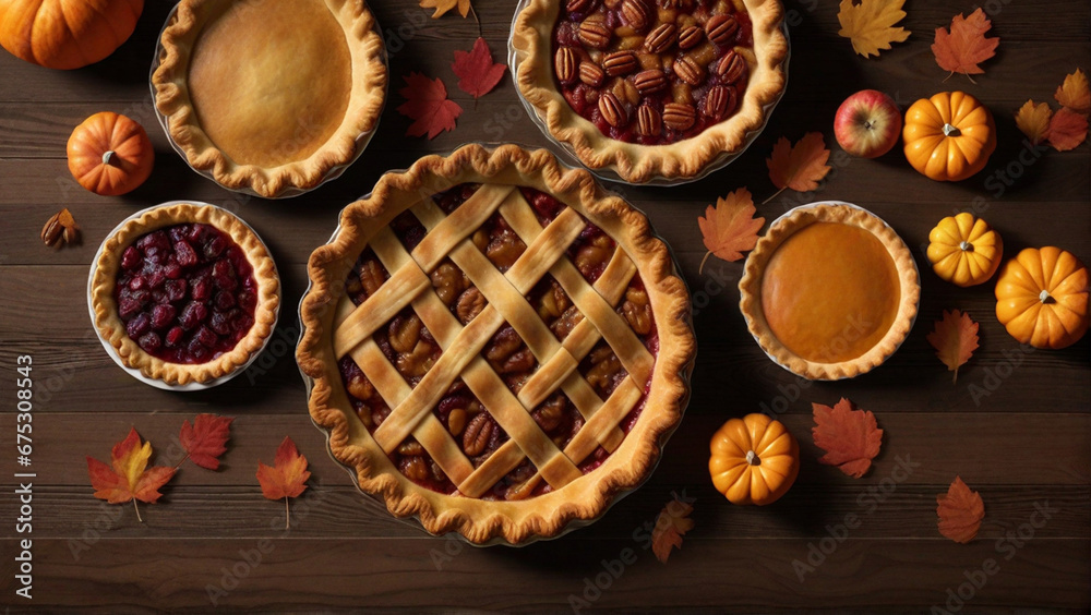 Thanksgiving Autumn Pies