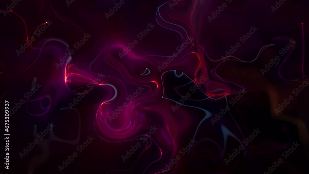 Abstract glowing golden red liquid motion light effect animation. This trippy swirling psychedelic motion background is full HD and looping.