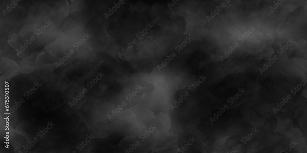 Black vector illustration,realistic fog or mist texture overlays fog