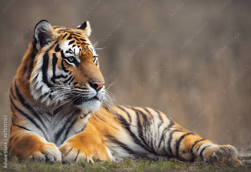 Fototapeta premium tiger in the wild