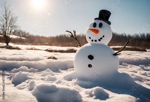 snowman on the snow © 1000WordsImages