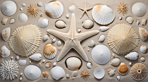 Mall seashells fossil coral and sand dollars pukka photo
