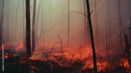 Forest fire. Fire hazard © BraveSpirit