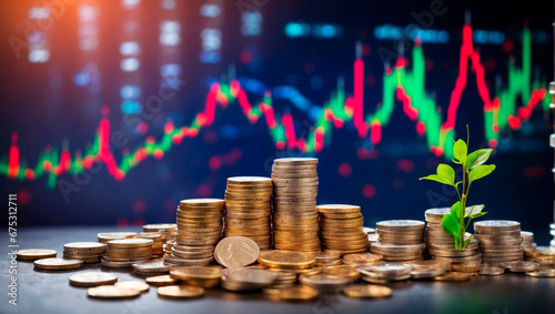 Bitcoin monetization, charts of economic progress.  Generative AI