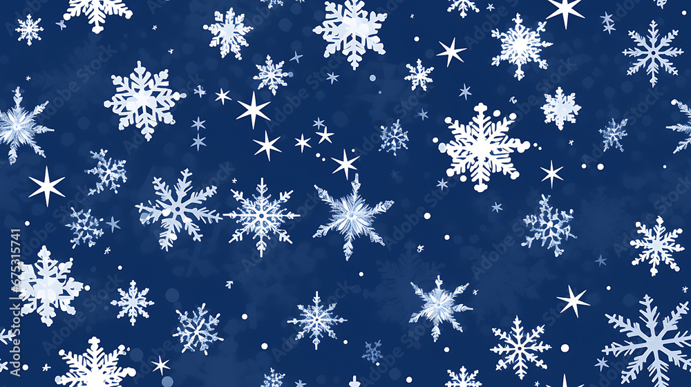 christmas background with snowflakes