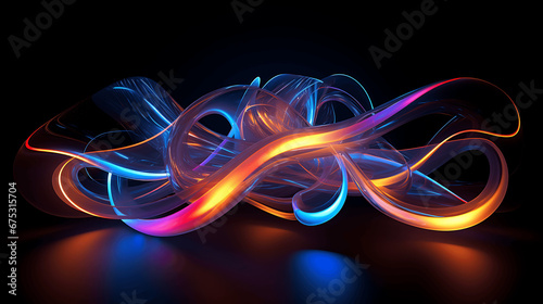abstract glowing lights